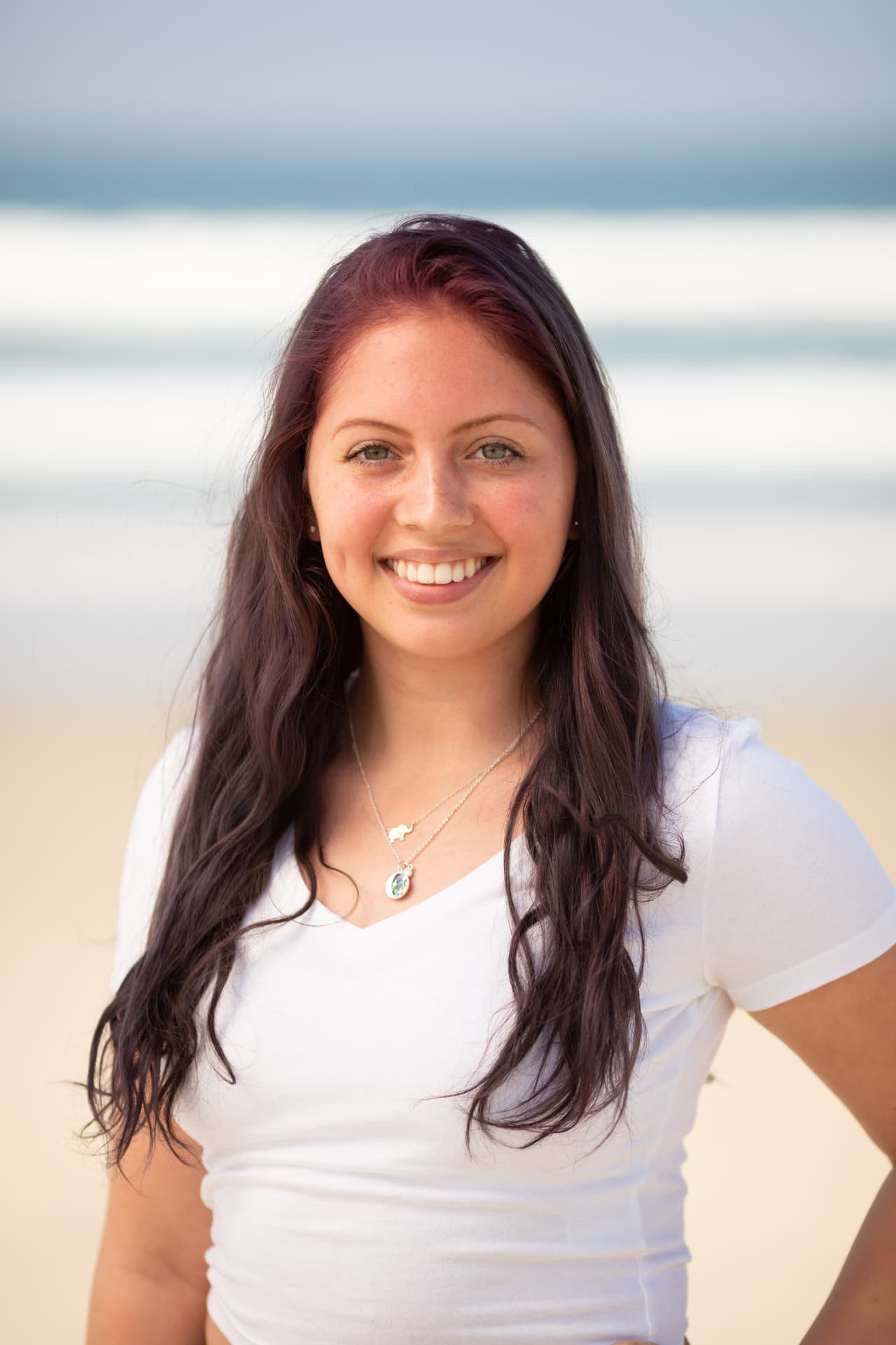 Workshop graduate at the beach session