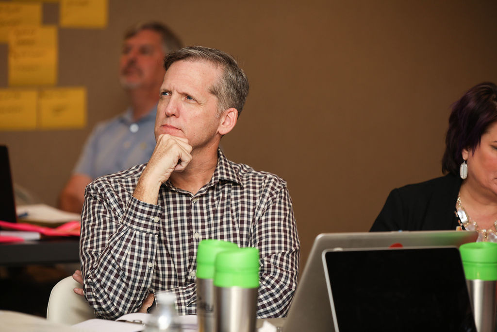 A participant thinking through his keyword list